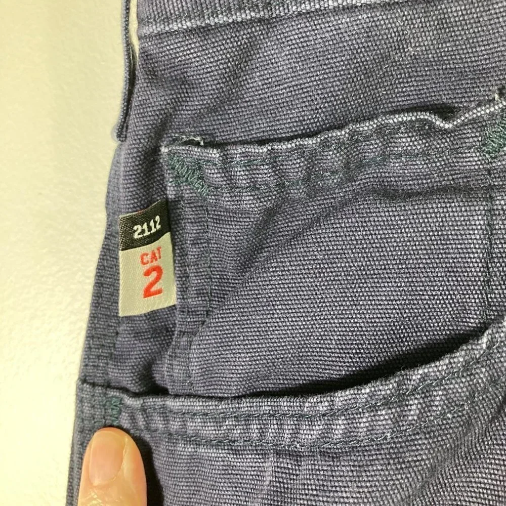 Mens Carhartt FR Navy Jeans FRB159‎ DNY 42 x 30 #2